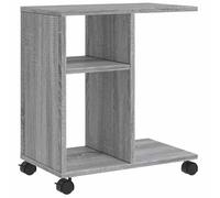 Side Table with Wheels Hallway End Table Coffee Table Engineered Wood vidaXL