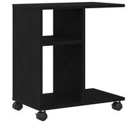 Side Table with Wheels Hallway End Table Coffee Table Engineered Wood vidaXL