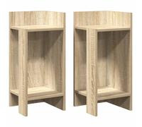 Side Tables with Shelf Hallway Tea End Table Centre Accent Sofa Table vidaXL