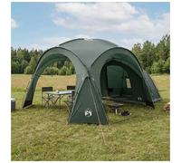 Side Tent Army Green 410x410x250cm Polyester Steel Foldable Vent Summer AirVents