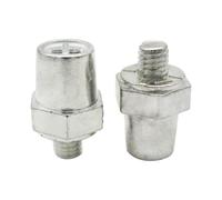 Side to Battery Terminal, Battery Side Charge Posts, Positive Negative Battery Cable Terminals - Charging Port for Lead Alloy for Motorcycle, 2 Pack of 2