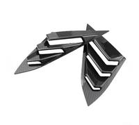 Side Vent Air Outlet for 10th Generation Civic Rear Quarter Window Matte Black with Carbon Pattern Stylish Upgrade That Improves Airflow Efficiency (Black Spray Paint)