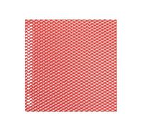 Side Vent Decor Sticker 100x33cm Aluminium Racing Car Bumper Grille Grill Mesh Net Vent Universal Protector Home Garden Car Side Fender Shark Gills(Red Diamond 3x6mm)