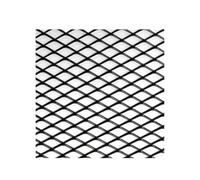 Side Vent Decor Sticker 100x33cm Aluminium Racing Car Bumper Grille Grill Mesh Net Vent Universal Protector Home Garden Car Side Fender Shark Gills(BK Diamond 8x16mm)