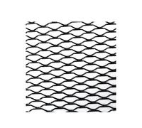 Side Vent Decor Sticker 120cm X 40cm Aluminium Racing Car Truck Bumper Grille Grill Mesh Net Vent Black Silver Universal Car Side Fender Shark Gills(Black Seagull 8x25mm)
