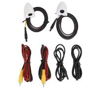 Side View Backup Camera 1080P AHD Blind Spot Camera Wide Angle 80° High Resolution Night Vision Safe Non Heating Power Board for Car Truck Vehicle Adhesive Installation White