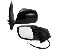 Side View Mirror Assembly For Toyota For RAV4 09-12 North America Built Models Gloss Black Left Side Door Mirror Replacement View Assembly(Left Side)