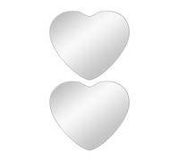 Side View Mirror Blind Spot - Removable Wide Angle Convex Rearview Mirror | Heart Shaped Stick on Accessories 2 Piece for Enhanced Safety Auxiliary Safety Parking Truck Automotive