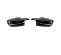 Side View Mirror Cover For BMW 3 4 5 7 8 Series LHD RHD Mirror Cover Car Side Rearview Cap(LHD-Black)