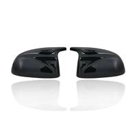 Side View Mirror Cover For BMW For X3 2Pcs Glossy Black Carbon Pattern Rear Side View Mirror Covers Shell Replacement(Bright black)
