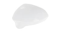 Side View Mirror Cover For Seat Ibiza Car Door Side Wing Rearview Mirror Cover Cap Glossy Black/White(Glossy White Left)