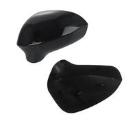 Side View Mirror Cover For Seat Ibiza Car Door Side Wing Rearview Mirror Cover Cap Glossy Black/White(1pair Black)
