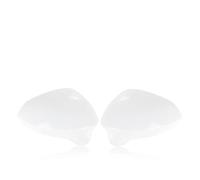 Side View Mirror Cover For Seat Ibiza Glossy White/Black Door Wing Mirror Cover Rearview Cap(2pcs White)