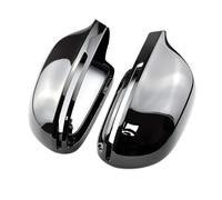 Side View Mirror Cover Left Right Gloss Bright Black Rearview Wing Mirror Cover Cap For A4 B8.5 S4 2011-2016 A3 8P 2010-2013 A5 S5 2010-2016 Car Rearview Mirror Cover(Brightblack-B8)