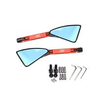 Side view mirror For K&AWASAKI Z900 Z1000 Z800 Z750 Z650 Z300 Z250 Z125 Motorcycle Mirror CNC Side Rearview(Orange,Small-Mirror)