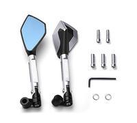 Side view mirror Motorcycle Metallic Rear View Rearview Mirrors Side Mirror Anti-Vertigo For Y&AMAHA XSR 900 700 XSR900 XSR700 2016 2017 2018 2019 2020 2021 2022(Silver)