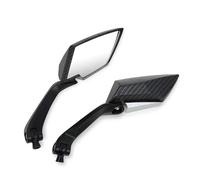 Side View Mirrors 1 Pair Motorcycle Side Rear View Universal Accessories Replacement Parts(Black)