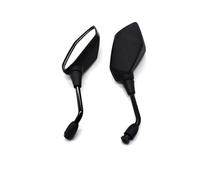Side View Mirrors 10 Mm Universal Motorcycle Rearview Mirrors Side Mirrors Motorcycle Replacement Parts(Stripe)