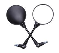 Side View Mirrors 10mm Motorcycle Universal Side Anti Fall 360 Degree Folding Round Rearview Mirror