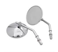 Side View Mirrors For Cross For Bones For Sportster For Street For Fat For Bob For Rocker For XL883 Motorcycle Replacement Rearview Mirror(Chrome)
