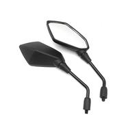Side View Mirrors Universal Motorcycle Rear View Mirrors 8/10 MM Side Mirror Reversing Auxiliary Accessories Replacement Parts(Carbon Fiber Color)
