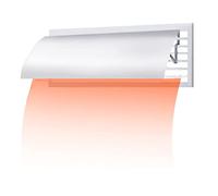 Side Wall Angle Adjustable Air Conditioner Deflector Helps Cooling/Heating Air Circulation, Anti-Condensation, for Various Shapes of Air Outlets/120 * 20Cm
