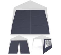 Side wall folding gazebo Capri set of 2 anthracite 3x3m