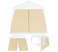 Side wall folding gazebo Capri set of 2 Beige 3x3m