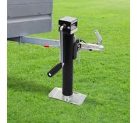 Side Winder Trailer Lift Support Jack Leg with Hand Crank 1T jack stand Support foot trailer jack for automotive repair industry and various factories for lifting heavy objects Lift Height 10in