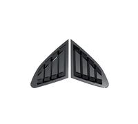 Side Window Cover Trim Spoiler For Chevy For Malibu For XL 2016 2017 2018 2019 2020 2021 2022 Suitable Rear Window Triangle Blinds Shark Gill Patch(Brilliant black)