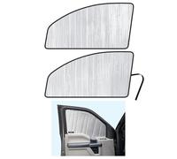 Side Window Front Seat Sunshade Custom Fit for 2017 2018 2019 2020 2021 Ford Super Duty F-250 F250 F-350 F350 F-450 F450 F-550 F550 - Regular Cab, Super Cab, Super CrewCab - 2Dr 4Dr 4Door (Set of 2)