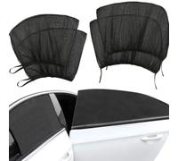 Side Window Mesh Sock for Ford Edge (CDQ 2016-2019),High-Stretch Dual Layer Car Sun Guard,Anti-Mosquito Ventilation Blind,Rear Seat Privacy Screen