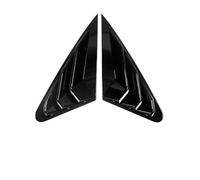 Side Window Sunshades 2Pcs Car Rear Louver Window Side Shutter Cover Trim Sticker Fit For Audi A4 B8 Sedan 2009-2016 Rear Window Louver(Gloss Black)