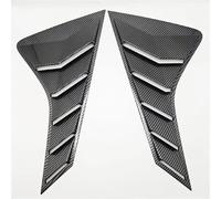 Side Window Sunshades 2PCS Car Rear Window Shutter Cover Trim Fit For Geely Coolray 2019-2022 Louver Side Vent Sticker Car Rear Window Shutter Cover(Carbon Look)