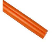 Side Window Sunshades 50 * 200/600cm Bright Glossy Car Wrap Stickers Film Auto Body Decoration Wrapping Foil With Air Bubble Free Car Rear Window Shutter Cover(Orange,50x200cm)