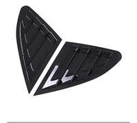 Side Window Sunshades Car Rear Window Louver Fit For Chevrolet Fit For Malibu 2016-2024 Side Shutter Cover Trim Sticker Vent Scoop ABS Car Rear Window Shutter Cover(Black)