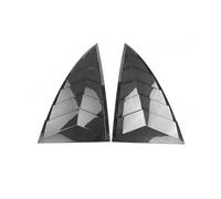 Side Window Sunshades For Tesla For Model 3/Y/3+/Y Juniper 2025 Body Parts Sun Protection And Sun Shading Personalized Modification Car Outer Triangular Window Blinds Cover LOCKMEIHUA(M3 Bright carbon