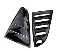 Side Window Sunshades Pair Rear Quarter Window Louvers Scoops Spoiler Carbon Look Fit For Ford Mustang 2015-2020 Decoration Sticker(Glossy Black)