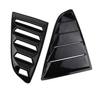 Side Window Sunshades Rear Quarter Window Louvers, Spoilers, Car Modification Panels, And Side Vent Covers Fit For Ford Mustang 2015-2019 And 2023 Car Rear Window Shutter Cover(Carbon Fiber Copy)