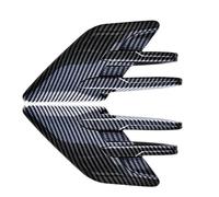 Side Window Vents Universal Car Side Fender Decorative Cover Shark Gill Fake Vent Sticker Exterior Air Intake Trim Tuning Shutter Trim(Carbon)