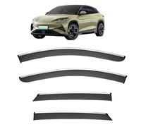 Side Window Visors for BYD Sealion 7 MK1 2024+, Rain Shield Shade Window Visor Left and Right Rain Guards with Bright Stripes Car Accessories