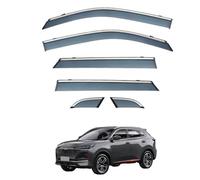 Side Window Visors for Changan CS55 PLUS MK2 2022+ 6PCS, Rain Shield Shade Window Visor Left and Right Rain Guards with Bright Stripes Car Accessories
