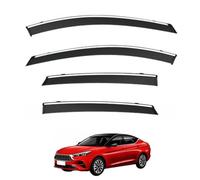 Side Window Visors for JAC J7 MK1 2019+, Rain Shield Shade Window Visor Left and Right Rain Guards with Bright Stripes Car Accessories
