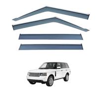 Side Window Visors for Land Rover Range Rover Autobiography MK3-L322 2002-2012 PC, Rain Shield Shade Window Visor Left and Right Rain Guards with Bright Stripes Car Accessories
