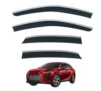 Side Window Visors for Lexus RX MK5-ALA10-ALH10 2023+ PC, Rain Shield Shade Window Visor Left and Right Rain Guards with Bright Stripes Car Accessories
