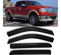 Side Window Visors Wind Deflectors Vent Window Shade for Ford F150 SuperCrew Cab 04-08 Sun Rain Guards, Lincoln Mark LT 06-08 94443 4PCS