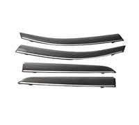 Side Window Wind Guards For City MK4-GD-GE 2003 2004 2005 2006 2007 Window Rain Shield Car Deflector Shade Side Window Visor(Chrome strip-Carbon)