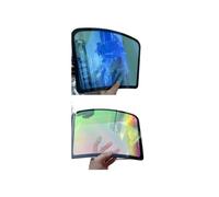 Side Windscreen VLT 85% Light Purple Chameleon Car Windshield Tint, Blue Color-changing Sun Insulation Window, Solar Film Blackout Blinds Rear Window(100x200cm)