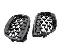 Side Wing Intake Grille Vent Compatible With BMW 3 Series E92 E93 Coupe 2006 2007 2008 2009 2010 Front Hood Kidney Grille Diamond Meteor Grill(Black)