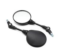 Side Wing Mirror 10mm Motorcycle Rear View Mirrors Round Folding Mirrors Universal ATV Rearview Mirrors For Chopper Bobber Motorbike Scooter Bar End Side Mirrors